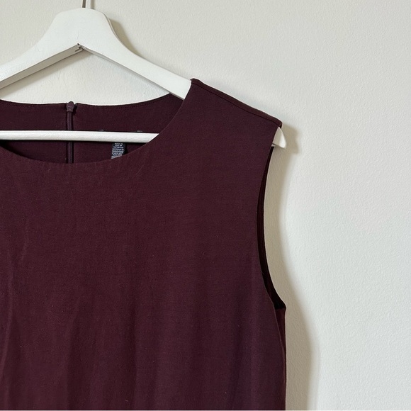 Eileen Fisher Lightweight Viscose Jersey Jumpsuit In Cassis Size S - Picture 8 of 10